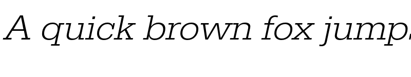 Preview of FONTSPRING DEMO - EgyptienneURWWidLig Italic font