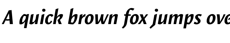 Preview of FONTSPRING DEMO - Elemental Sans Pro Bold Italic font