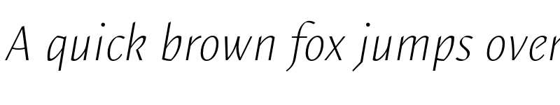 Preview of FONTSPRING DEMO - Elemental Sans Pro Extra Light Italic font