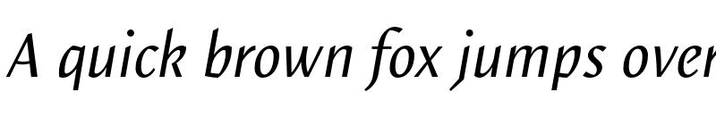 Preview of FONTSPRING DEMO - Elemental Sans Pro Italic font