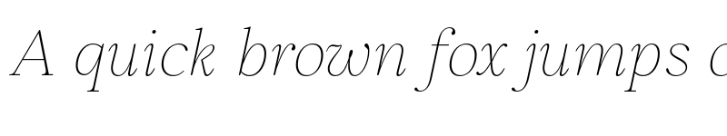 Preview of FONTSPRING DEMO - Elgraine Thin Italic font