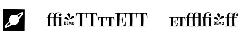 Preview of FONTSPRING DEMO - ElroyExtrasOrnaments Regular font