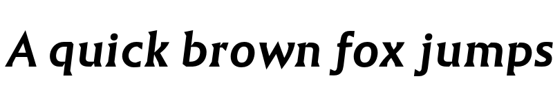 Preview of FONTSPRING DEMO - Em Bold Italic font