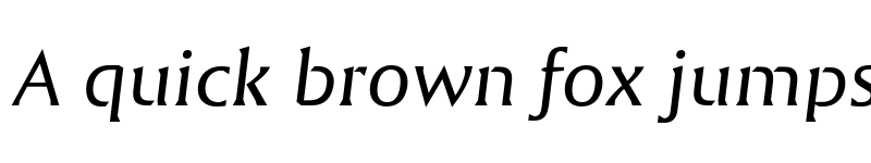 Preview of FONTSPRING DEMO - Em Italic font