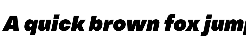 Preview of FONTSPRING DEMO - Em One Black Italic font