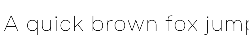 Preview of FONTSPRING DEMO - Em One Thin Regular font