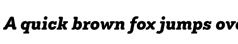 Preview of FONTSPRING DEMO - Emy Slab Alt Black It Regular font