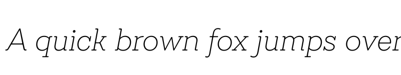Preview of FONTSPRING DEMO - Emy Slab Alt UltraLight It Regular font