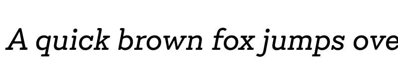 Preview of FONTSPRING DEMO - Emy Slab It Regular font