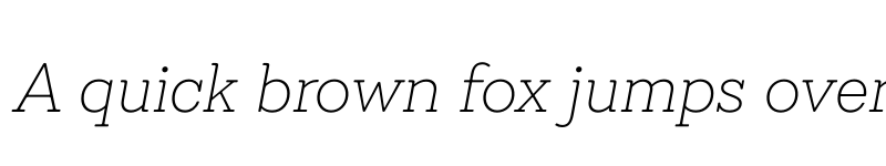 Preview of FONTSPRING DEMO - Emy Slab UltraLight It Regular font