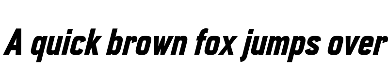 Preview of FONTSPRING DEMO - Enamela Condensed Bold Italic font