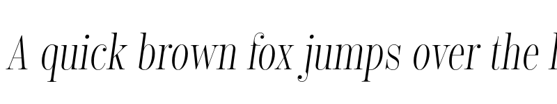 Preview of FONTSPRING DEMO - Encorpada Classic Compressed Light It Regular font