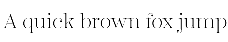 Preview of FONTSPRING DEMO - Encorpada Classic ExtraLight Regular font