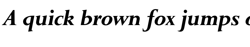 Preview of FONTSPRING DEMO - English Serif Bold Italic font