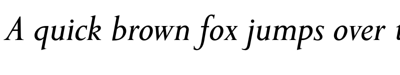 Preview of FONTSPRING DEMO - English Serif Italic font