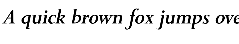 Preview of FONTSPRING DEMO - English Serif Medium Italic font