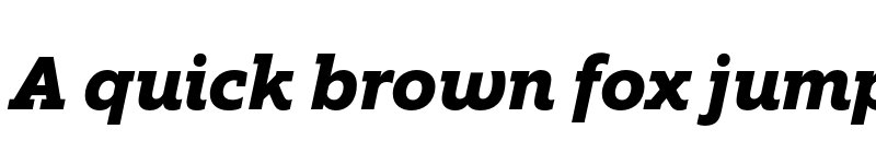 Preview of FONTSPRING DEMO - EquipSlab ExtraBold Italic font