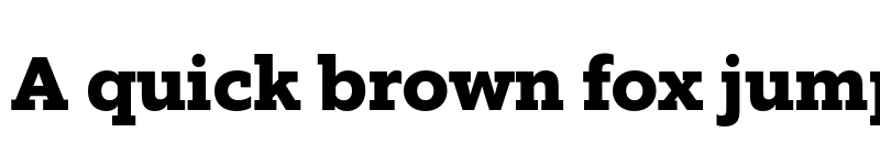Preview of FONTSPRING DEMO - EquipSlab ExtraBold Regular font