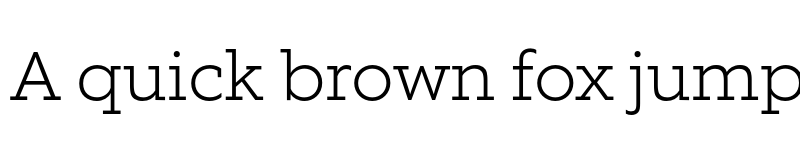 Preview of FONTSPRING DEMO - EquipSlab ExtraLight Regular font