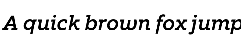 Preview of FONTSPRING DEMO - EquipSlab Medium Italic font