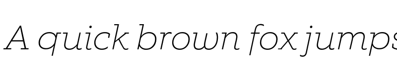 Preview of FONTSPRING DEMO - EquipSlab Thin Italic font