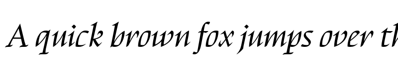 Preview of FONTSPRING DEMO - Escritura Display Italic font