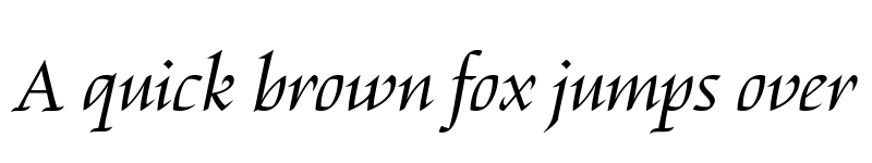 Preview of FONTSPRING DEMO - Escritura Italic font