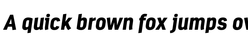 Preview of FONTSPRING DEMO - Estandar Black Italic Regular font