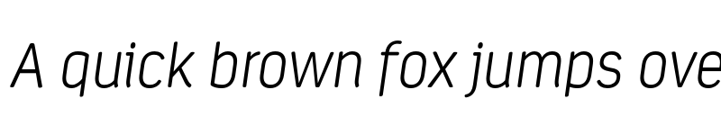 Preview of FONTSPRING DEMO - Estandar Rd ExtraLight Italic font