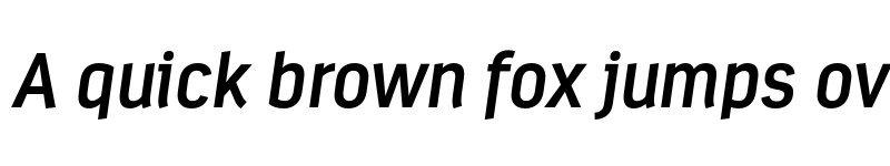 Preview of FONTSPRING DEMO - Estandar SemiBold Italic Regular font