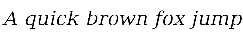 Preview of FONTSPRING DEMO - Ethos Expanded Light Italic Expanded Light Italic font