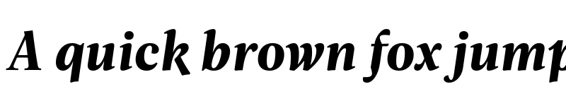 Preview of FONTSPRING DEMO - Evans Extrabold Italic font
