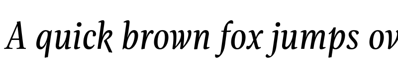 Preview of FONTSPRING DEMO - Evans Narrow Book Italic font