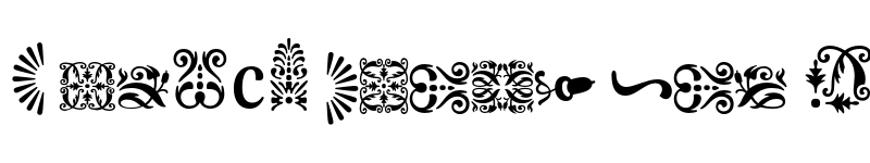 Preview of FONTSPRING DEMO - Evans Ornaments Regular font