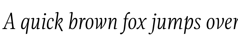 Preview of FONTSPRING DEMO - Evans Variable Extralight Italic font