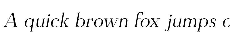 Preview of FONTSPRING DEMO - Everflow Thin Italic font