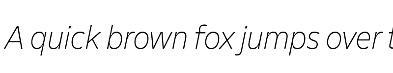 Preview of FONTSPRING DEMO - Evert Latin Thin Italic font