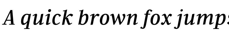 Preview of FONTSPRING DEMO - Every TEXT Medium Italic font