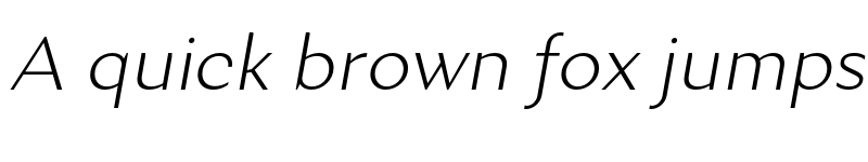 Preview of FONTSPRING DEMO - Excentra Pro ExLt Italic font