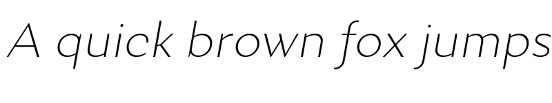 Preview of FONTSPRING DEMO - Excentra Pro ULt Italic font