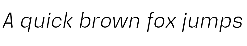 Preview of FONTSPRING DEMO - Extatica Light Italic font