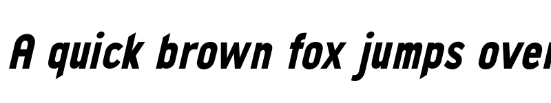 Preview of FONTSPRING DEMO - ExtBd Cond Italic font