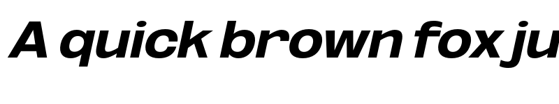 Preview of FONTSPRING DEMO - ExtBd Exp UtObli Italic font