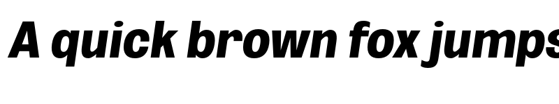 Preview of FONTSPRING DEMO - ExtBd ExtCond Obli Italic font