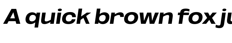 Preview of FONTSPRING DEMO - ExtBd ExtExp Obli Italic font