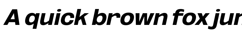 Preview of FONTSPRING DEMO - ExtBd SemExp UtObli Italic font