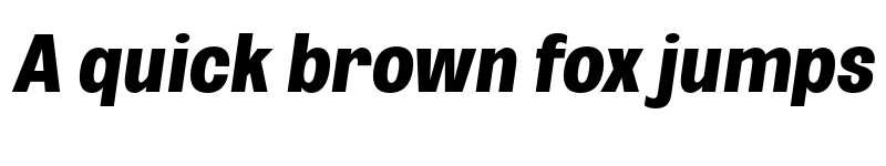 Preview of FONTSPRING DEMO - ExtBd UltCond Obli Italic font