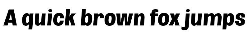 Preview of FONTSPRING DEMO - ExtBd UltCond SeObli Italic font