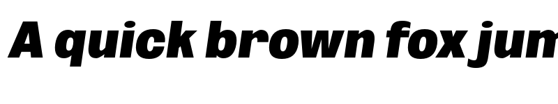 Preview of FONTSPRING DEMO - ExtBlk Cond Obli Italic font