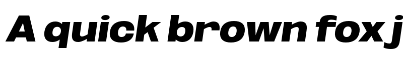 Preview of FONTSPRING DEMO - ExtBlk Exp Obli Italic font